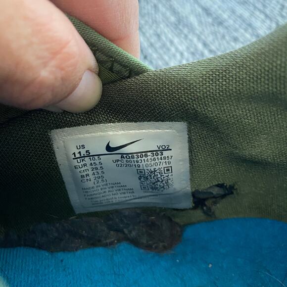 Nike Men's Free Metcon 2 Legion Green Running Shoes Lace Up Size 11.5 AQ8306-303 - Picture 4 of 11